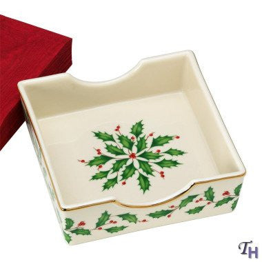 HOLIDAY NAPKINS HOLDER W/NAPKINS