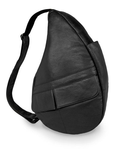 Leather Healthy Back Bag, Black, Small