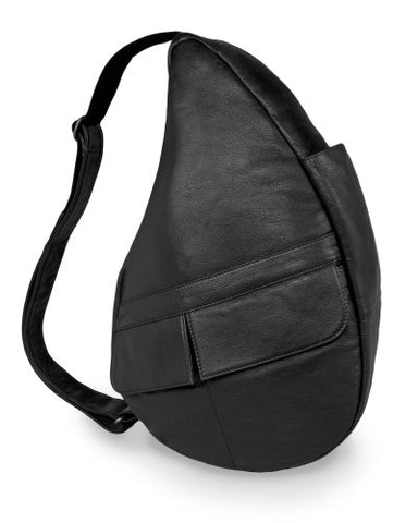 Leather Healthy Back Bag, Black, Small