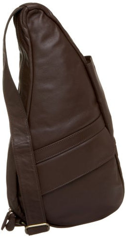 Leather Healthy Back Bag, Espresso, Small