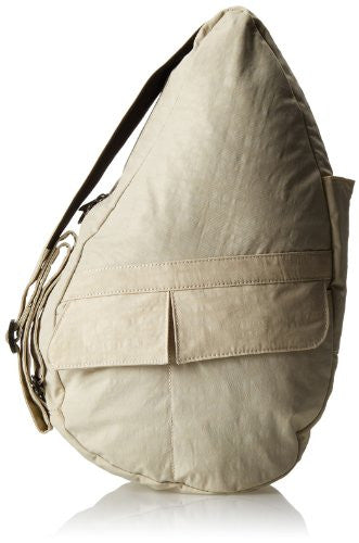 Distressed Nylon Healthy Back Bag, Desert, Small
