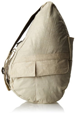 Distressed Nylon Healthy Back Bag, Desert, Small