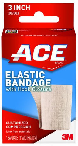 ACE Elastic Bandage Velcro Closure 3in Width #7603, 2 Count
