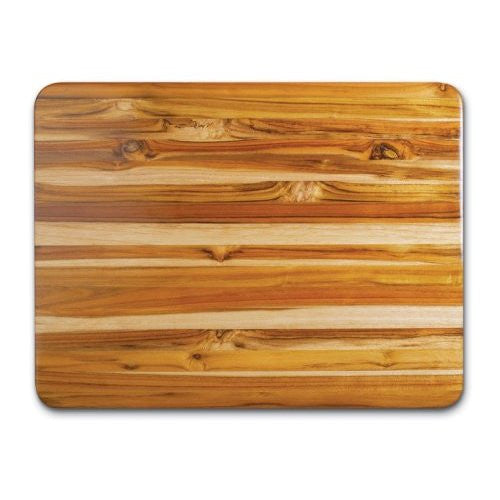 Proteak Teak Cutting Board Rectangle 24-by-18-by-1-1/2-Inch Edge Grain with Hand Grip