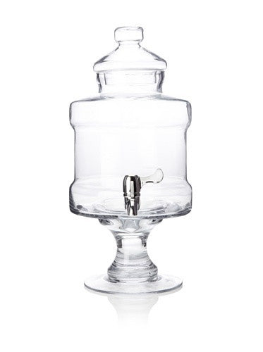 PEDESTAL BEVERAGE SERVER W/GIFT BOX, 1.67 GALLONS, 18" H