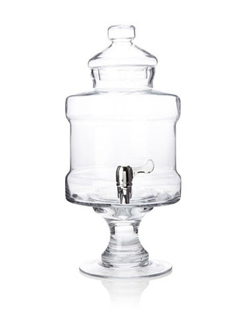 PEDESTAL BEVERAGE SERVER W/GIFT BOX, 1.67 GALLONS, 18" H