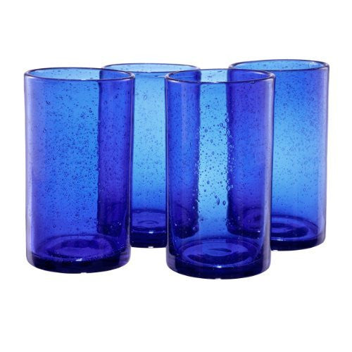 IRIS HIGHBALL, 17 OZ., COBALT BLUE