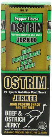 Beef & Ostrich Jerky - Pepper, 1.05 oz