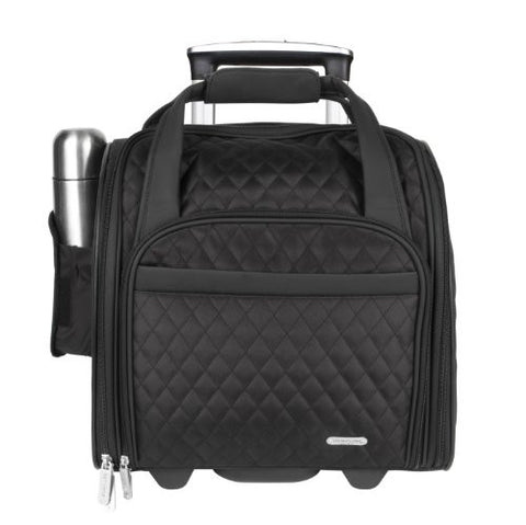 Travelon Wheeled Underseat Carry-On with Back-Up Bag, Black, One Size