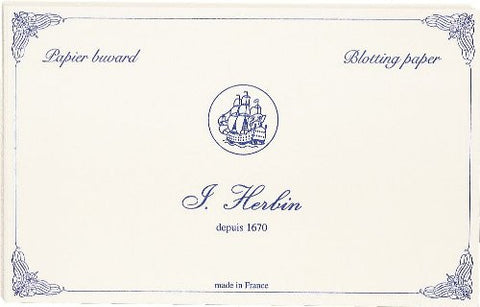 J Herbin Blotter Sheets Accessories White