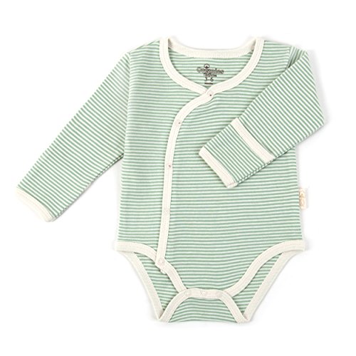 Long Sleeve Kimono Onesie Sage 3-6mos