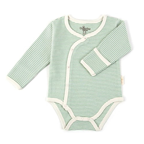 Long Sleeve Kimono Onesie Sage 3-6mos