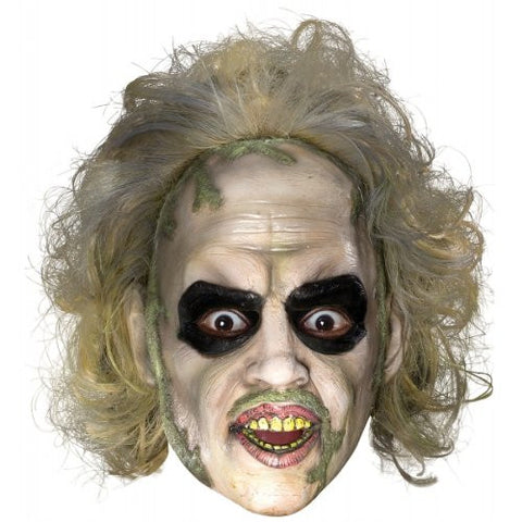 Beetlejuice Overhead Latex Mask w/ Hair