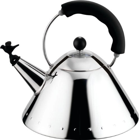 Kettle- Black Handle- Black Whistle- 8¾ in.