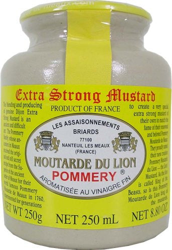 Pommery Lion's Mustard (Dijon) Stone Jar, 8.8 oz