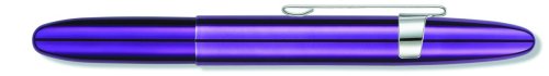 Bullets Space Pens Translucents Purple Passion Bullet Space Pen with Chrome Clip