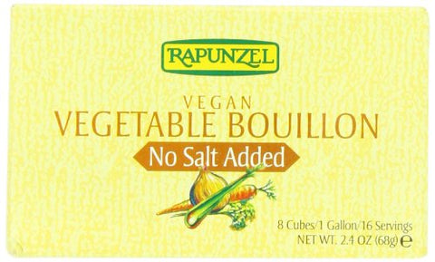 Vegetable Bouillon with No Salt Added - 2.4 oz (8cubes/pack)