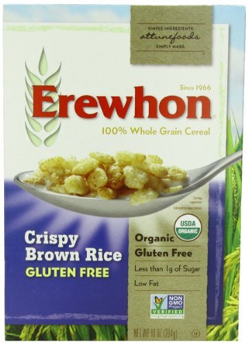 EREWHON Wheat Free Cereal Crispy Brown Rice, Gluten Free - 10 oz