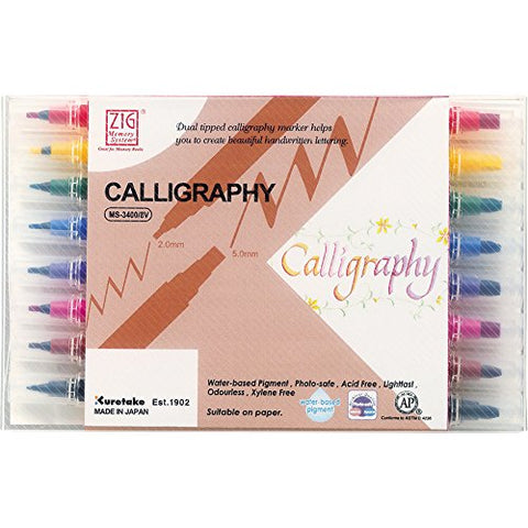 Zig Memory System Calligraphy, 8 Colors Set