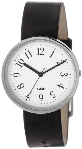 Record Wrist Watch with leather strap- Black- ¾ - h ¼ in