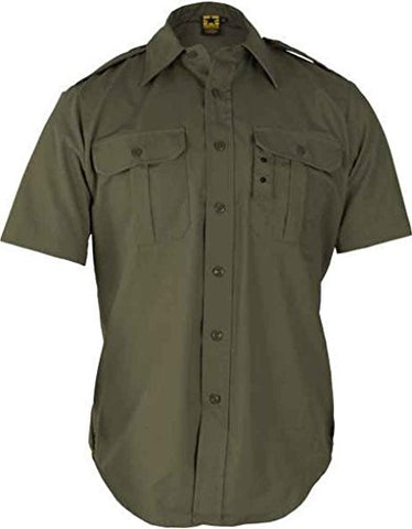 Tactical Dress Shirt - Short Sleeve XL Regular (Olive)