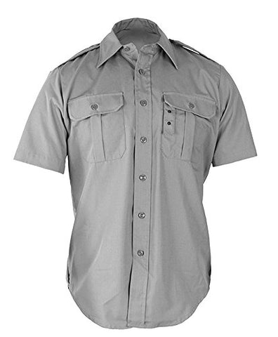 Tactical Dress Shirt - Short Sleeve Medium Regular (Grey)