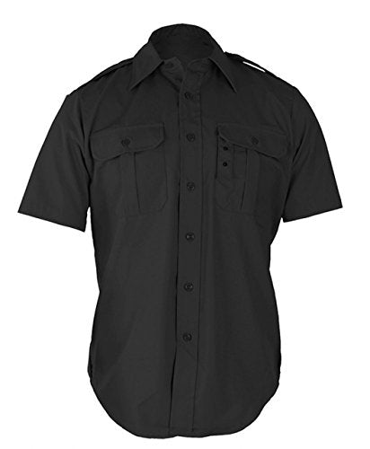 Tactical Dress Shirt - Short Sleeve XXL Regular (Black)