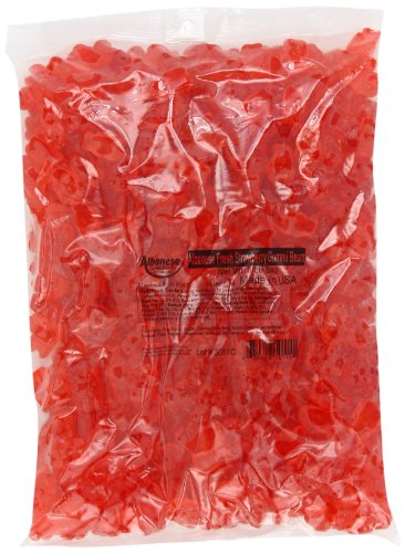 ALBANESE CONFECTIONERY GROUP, GUMMI BEAR FRESH STRAWBERRY 5LB