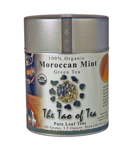 Organic MOROCCAN MINT Green Tea and Peppermint, 3.5 oz