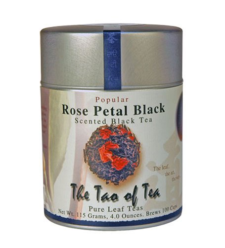 Handcrafted ROSE PETAL BLACK Black Tea, 4 oz