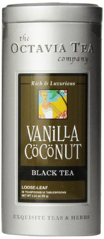 Vanilla Coconut, Black Tea, Tin