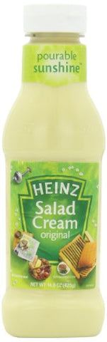Heinz Salad Cream, Top Down, Squeezy Bottle 14.9oz (425g)