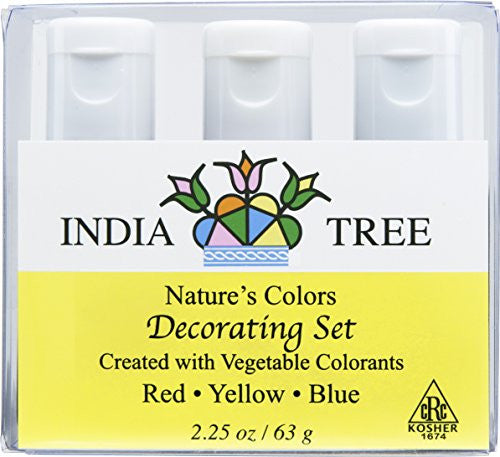 Nature's Color's Decorating Set #1, 2.25 oz (Red, Yellow & Blue)
