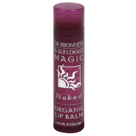 Organic Lip Balms Naked Unscented - 0.15 oz