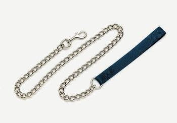 Titan Chain Leash with Black Nylon Handle 4' (4.0mm)