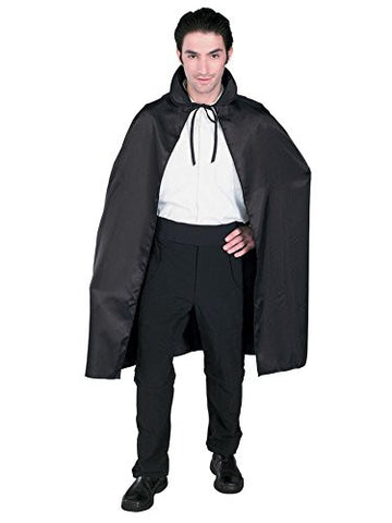 45" Black Satin Cape
