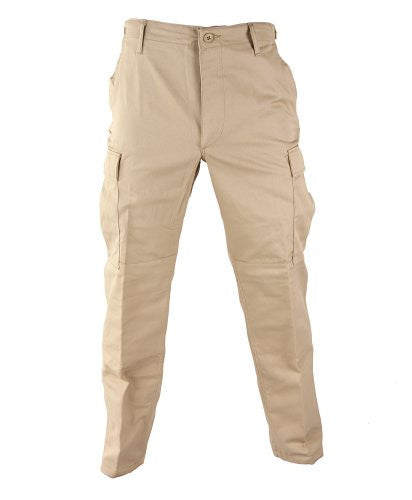 BDU Trouser – Button Fly (Battle Rip) - Khaki, Medium Long