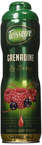French Grenadine Pomegranate Teisseire Concentrated Syrup, 600mL