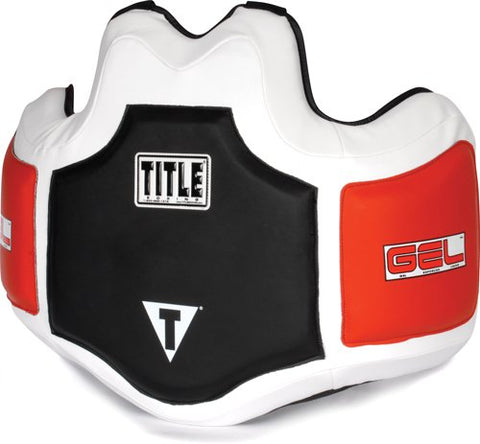TITLE Gel Body Protector, Black/White/Red