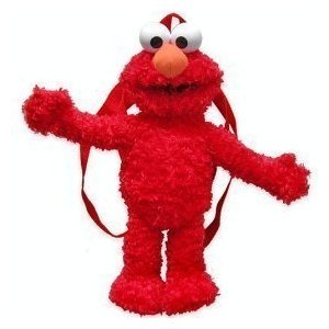 Sesame Street (Elmo) Plush Backpack, Size 15