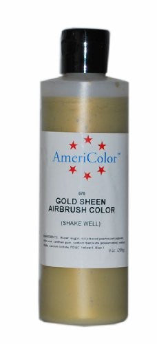 Gold Sheen Americolor AmeriMist Food Color, 9 oz. bottle