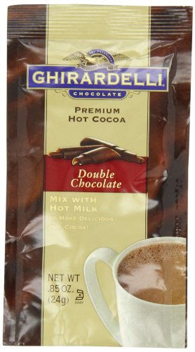 GHIRA HOT CHOC DBL CHOC .85oz PACKET 23ct
GHIRARDELLI - Package