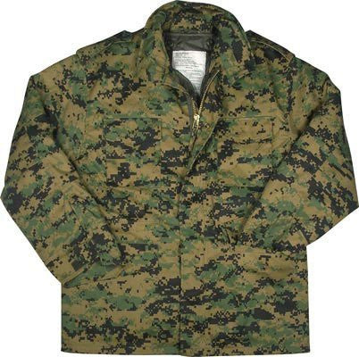 Woodland Digital Camo M-65 Field Jacket - Extra Large