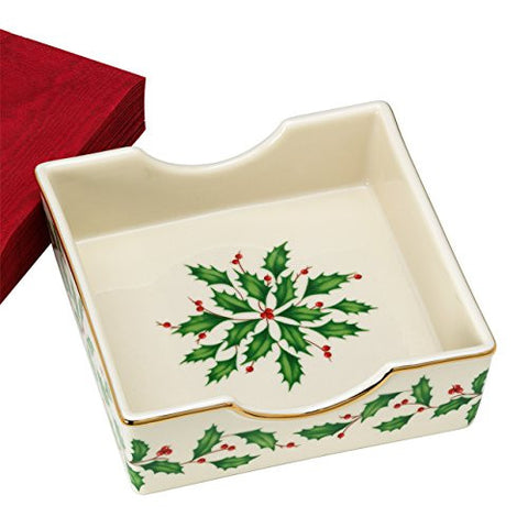 HOLIDAY NAPKINS HOLDER W/NAPKINS