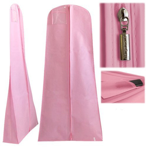Showerproof Wedding Dress Gown Cover - 72 Inches, pink