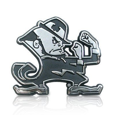 Notre Dame Chrome Auto Emblem (Leprechaun)