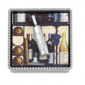 Wine Bottle Beaded Napkin Box