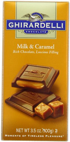 Ghirar Prestige Bar - Milk Choco w/ Caramel, 3.5oz