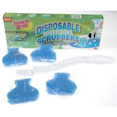 Disposable Toilet Scrubber Cleaning System