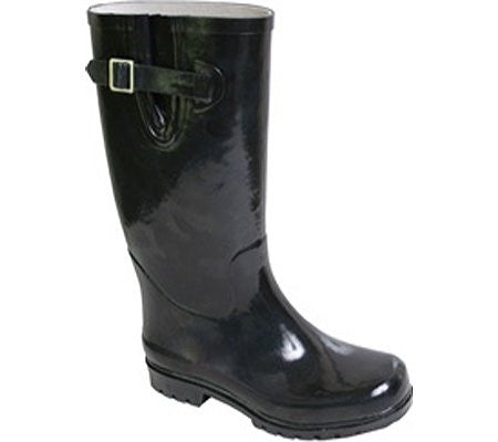 Nomad Footwear Women's Puddles Rain Boot,Black Solid,7 M US